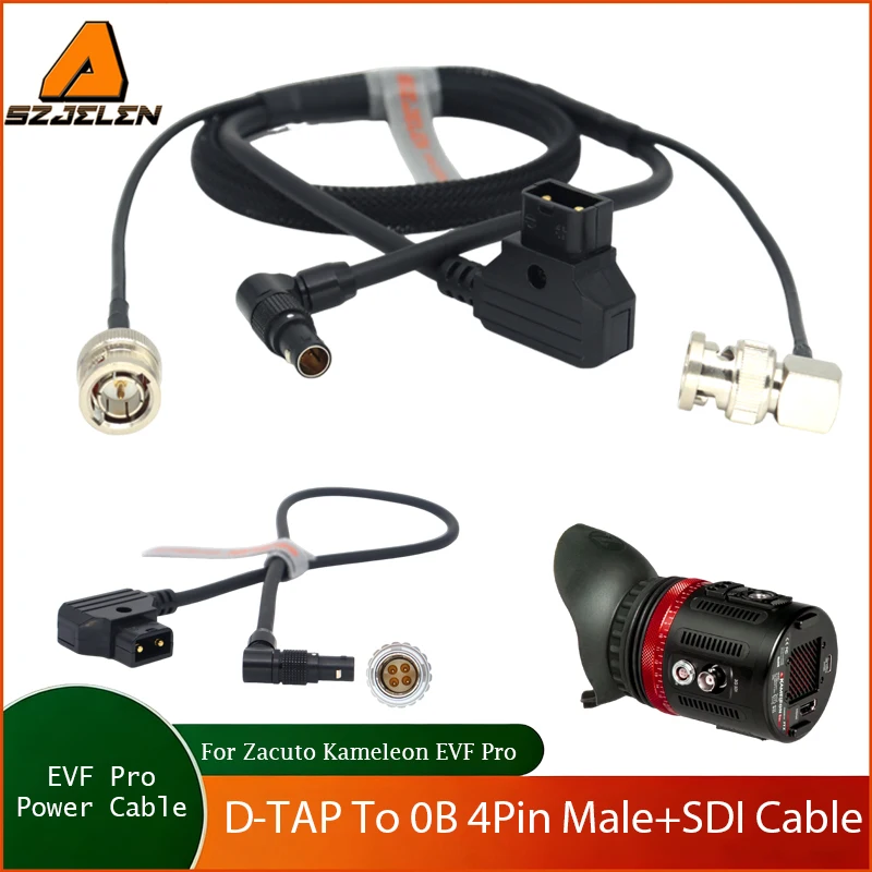 D-Tap To 0B 4Pin Power Cable With SDI Video Cable Kit For Zacuto Kameleon EVF Pro EVF Viewfinder Power Cord
D-Tap To 0B 4Pin Power Cable With SDI Video Cable Kit For Zacuto Kameleon EVF Pro EVF Viewfinder Power Cord