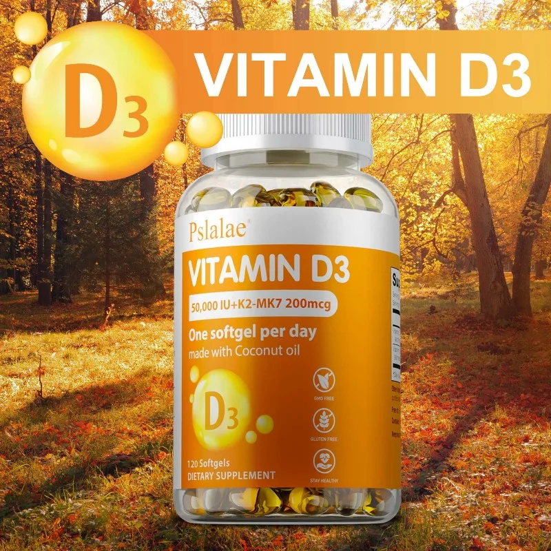 Vitamin D3+K2 Supplement - Highly Absorbed Calcium, Support Joint, Heart and Brain Health,Bone Density,Improve Joint Flexibility
Vitamin D3+K2 Supplement - Highly Absorbed Calcium, Support Joint, Heart and Brain Health,Bone Density,Improve Joint Flexibility