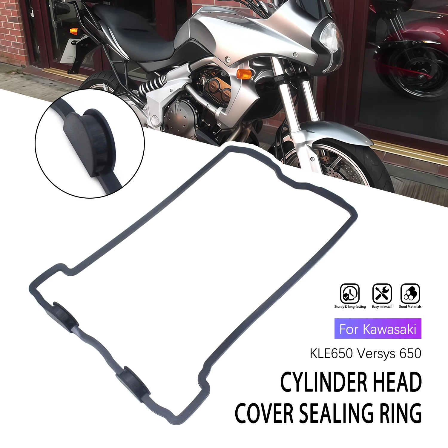 Motorcycle Accessories For Kawasaki KLE650 Versys 650 2007-2015 2016 2017 11061-0170 Cylinder Head Cover Gasket
Motorcycle Accessories For Kawasaki KLE650 Versys 650 2007-2015 2016 2017 11061-0170 Cylinder Head Cover Gasket
