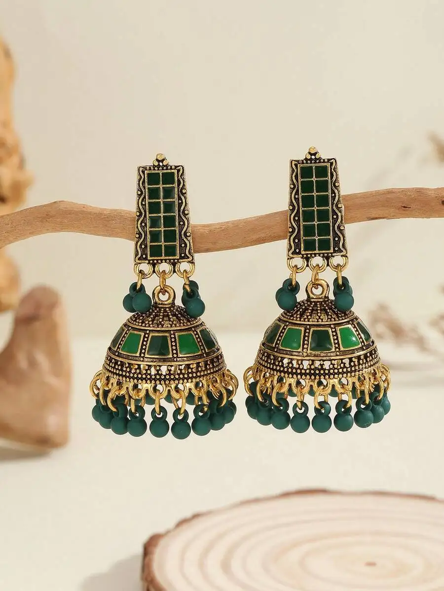 Vintage Boho Rectangular Bell Tassel Earrings For Women Festival Wedding Party
Vintage Boho Rectangular Bell Tassel Earrings For Women Festival Wedding Party
