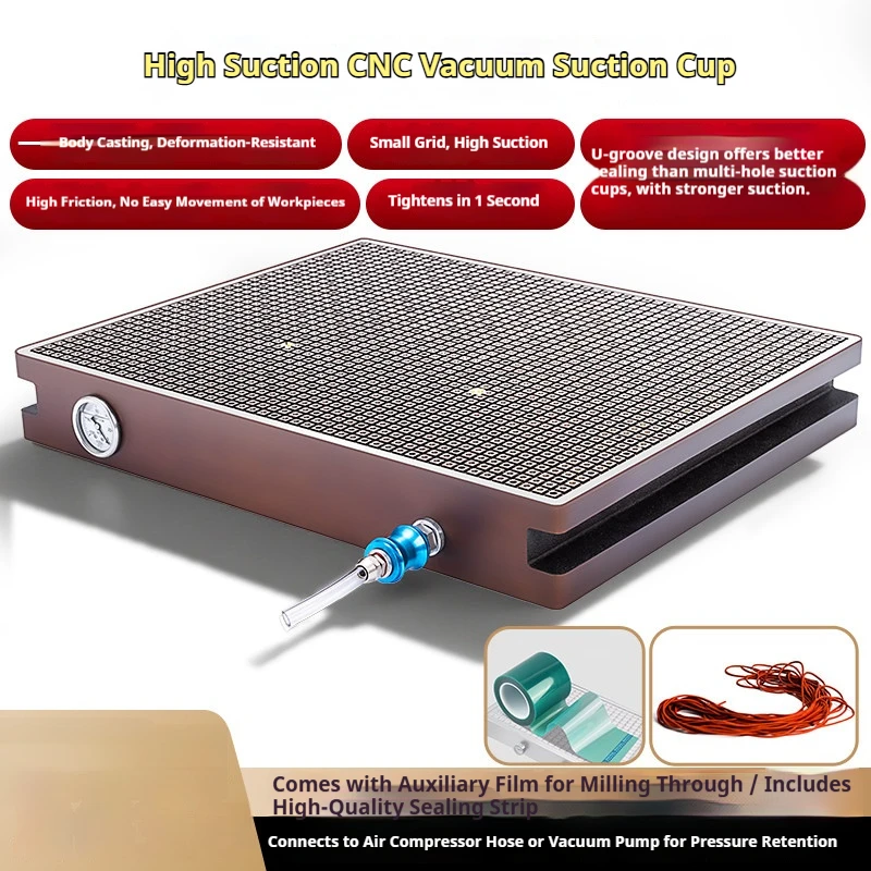 CNC vacuum suction cup sealing strip integrated casting pressure-maintaining negative pressure adsorption platform
CNC vacuum suction cup sealing strip integrated casting pressure-maintaining negative pressure adsorption platform