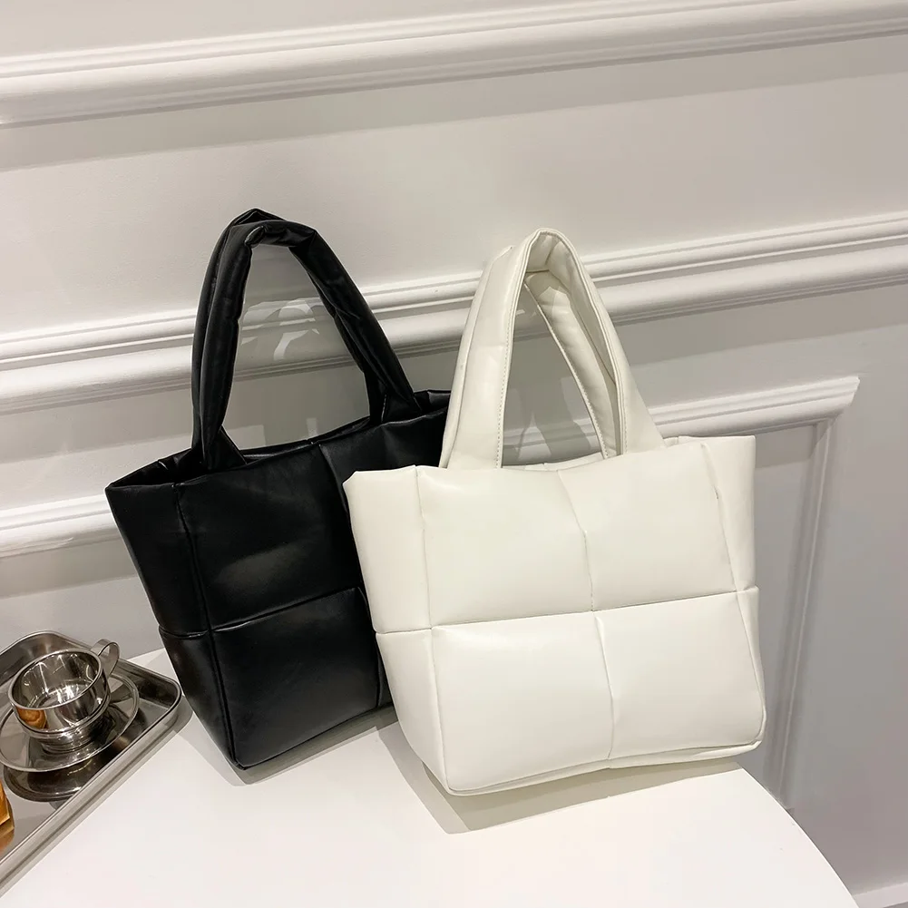 Women PU Leather Small Top-handle Bags Casual Lattice Pattern Tote Bags Female Fashion Shopping Bags Lady's Solid Color Handbags
Women PU Leather Small Top-handle Bags Casual Lattice Pattern Tote Bags Female Fashion Shopping Bags Lady's Solid Color Handbags