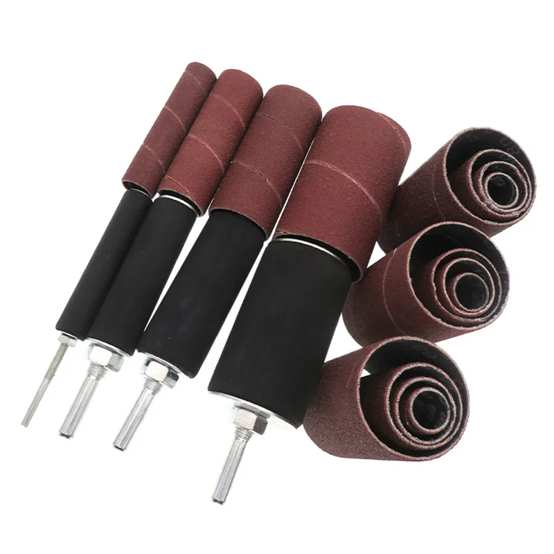 A02F-DIY Woodworking Sanding Drum Sander Drum Kit Rubber Mandrels Sandpaper For Engraving Woodworking Drill Polishing Rotary
A02F-DIY Woodworking Sanding Drum Sander Drum Kit Rubber Mandrels Sandpaper For Engraving Woodworking Drill Polishing Rotary