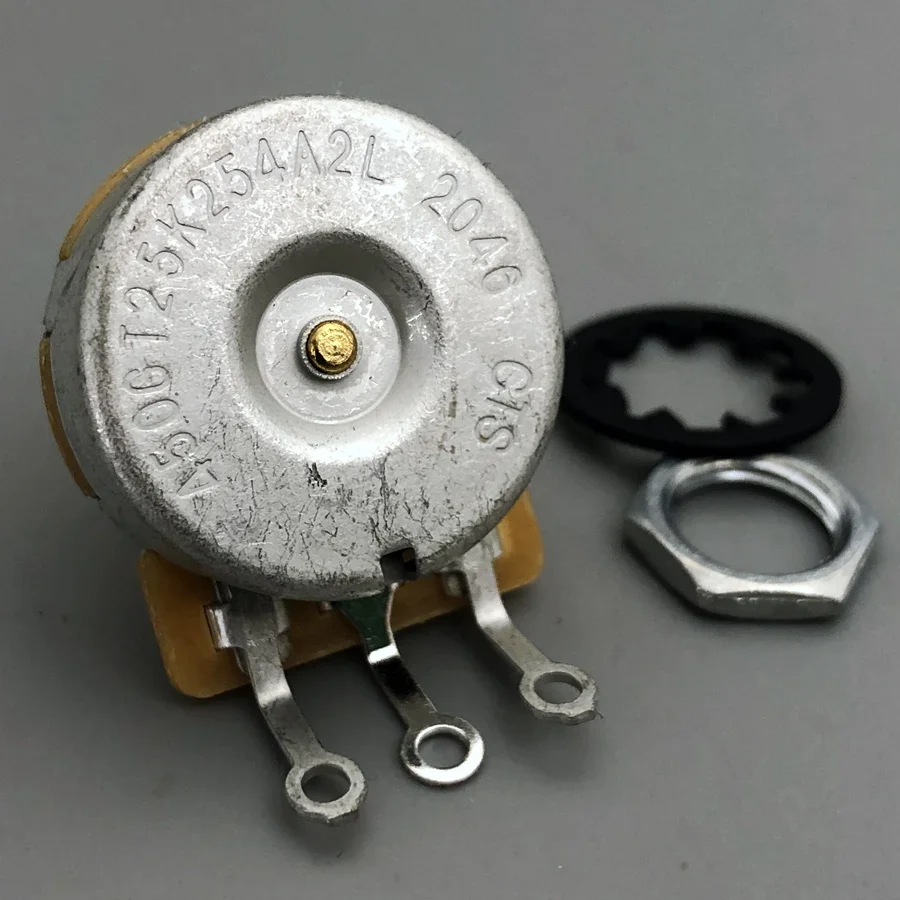 CTS Genuine A500K A250K B250K Guitar Potentiometer Pot Low Torque And Low Noise Smooth Feel Brass Shaft
CTS Genuine A500K A250K B250K Guitar Potentiometer Pot Low Torque And Low Noise Smooth Feel Brass Shaft