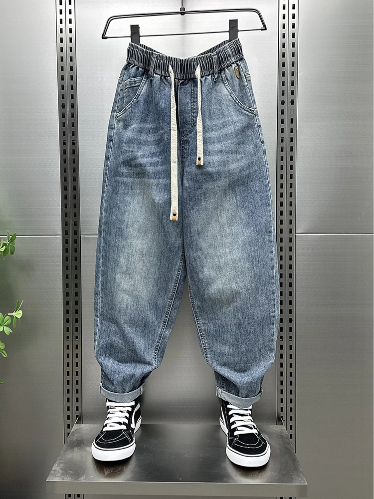 Summer Loose Straight American Retro Blue Jeans Men Casual Dad Pants Harlan Trendy Waed Denim Wide Leg Trousers
Summer Loose Straight American Retro Blue Jeans Men Casual Dad Pants Harlan Trendy Waed Denim Wide Leg Trousers