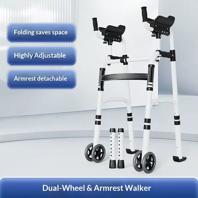 Stand Upright Walkers with Seat for Seniors Elderly Foldable Double Arm Walker Aid Walking Rehabilitation Equipment Crutch Chair
Stand Upright Walkers with Seat for Seniors Elderly Foldable Double Arm Walker Aid Walking Rehabilitation Equipment Crutch Chair