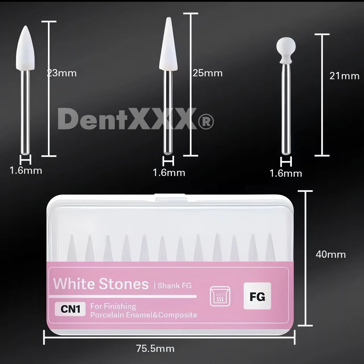 BUY 5 GET 2 FREE White Stone Polishing Heads 2.35mm Abrasion Bur Fit For High Speed Tools 1.6mm
BUY 5 GET 2 FREE White Stone Polishing Heads 2.35mm Abrasion Bur Fit For High Speed Tools 1.6mm