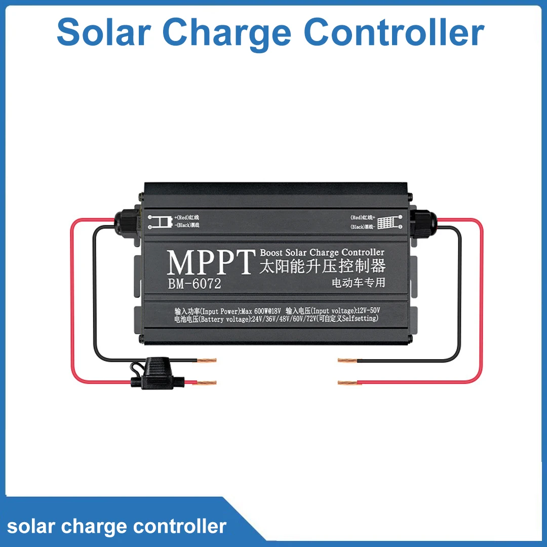 MPPT Solar Boost Controller 24V 36V 48V 60V 72V 600W MPPT Control Board Compatible with Various Batteries
MPPT Solar Boost Controller 24V 36V 48V 60V 72V 600W MPPT Control Board Compatible with Various Batteries