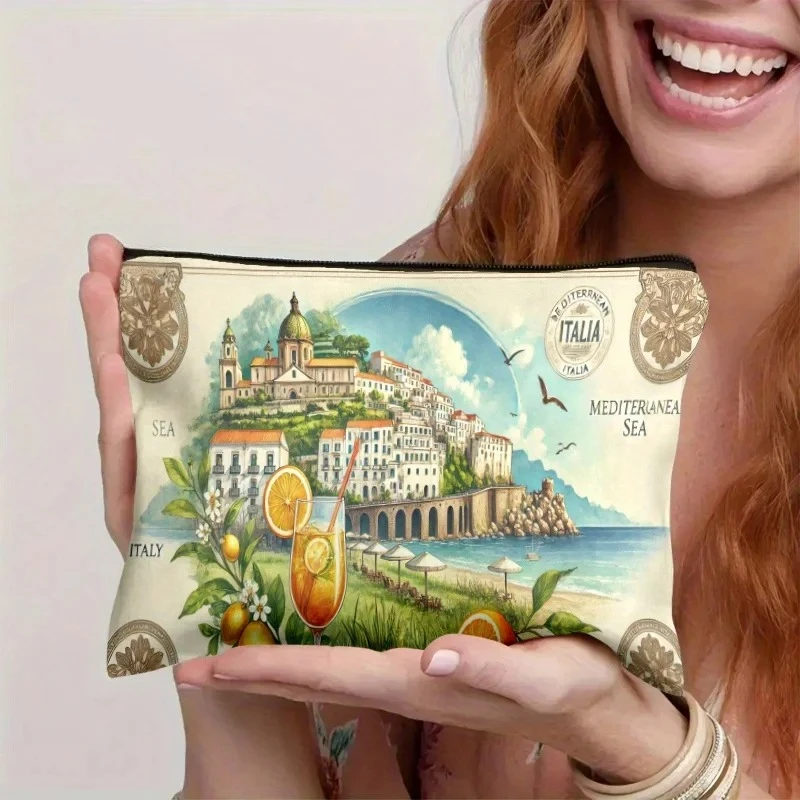 Косметичка A Amalfi Coast — женская милая многофункциональная сумка на молнии, сумка для хранения ювелирных изделий, идеальная дорожная сумка для хранения на молнии
Косметичка A Amalfi Coast — женская милая многофункциональная сумка на молнии, сумка для хранения ювелирных изделий, идеальная дорожная сумка для хранения на молнии