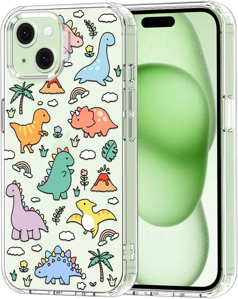 Clear Dinosaur Land iPhone 15 Case with Military-Grade Drop Protection, Anti-Peel Tech, and Wireless Charging
Clear Dinosaur Land iPhone 15 Case with Military-Grade Drop Protection, Anti-Peel Tech, and Wireless Charging