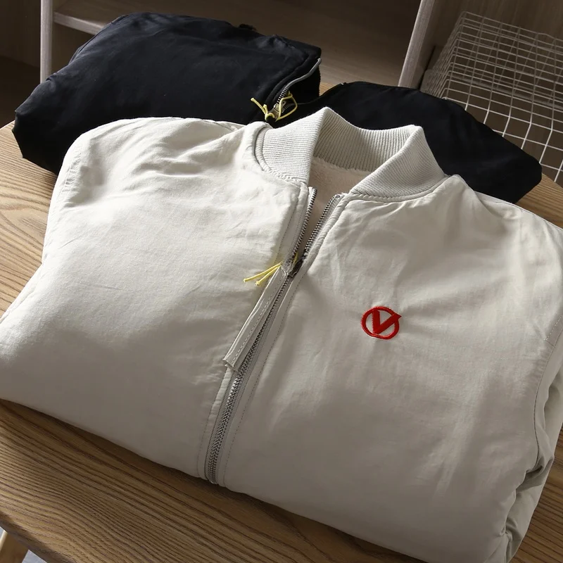 Двусторонняя зимняя утепленная куртка с флисовой подкладкой, рабочая одежда из хлопка, мужская куртка с воротником-бомбером, верхняя одежда из овечьего флиса для пар
Двусторонняя зимняя утепленная куртка с флисовой подкладкой, рабочая одежда из хлопка, мужская куртка с воротником-бомбером, верхняя одежда из овечьего флиса для пар