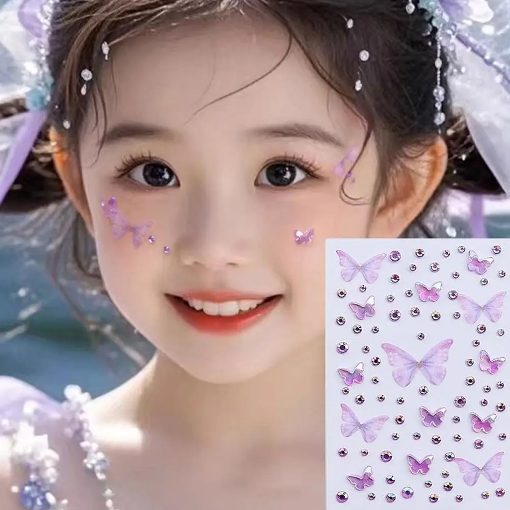 Children Diamond Sticker 5 Colors Fairy Butterfly Face Gem Adhesive DIY Eyes Facial Tattoos for Stage Daily Party Decoration
Children Diamond Sticker 5 Colors Fairy Butterfly Face Gem Adhesive DIY Eyes Facial Tattoos for Stage Daily Party Decoration