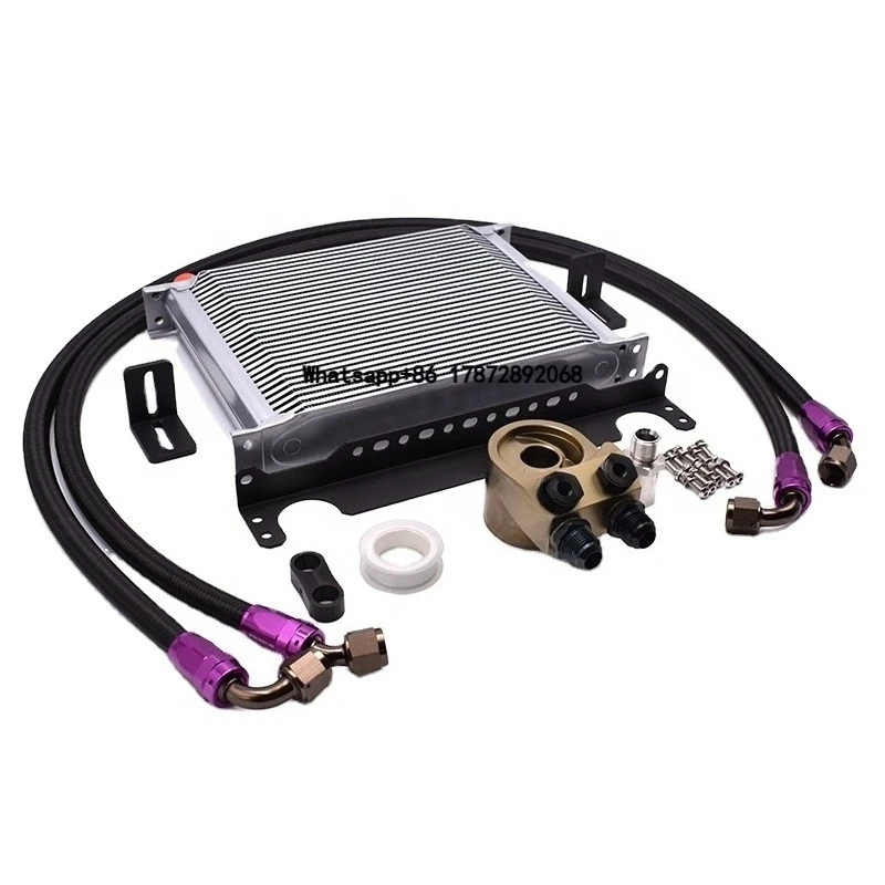 Cooler Radiator Kit Aluminum 30 Row Universal Oil Cooler With 45 Deg Sandwich Plate Oil Line Kit
Cooler Radiator Kit Aluminum 30 Row Universal Oil Cooler With 45 Deg Sandwich Plate Oil Line Kit