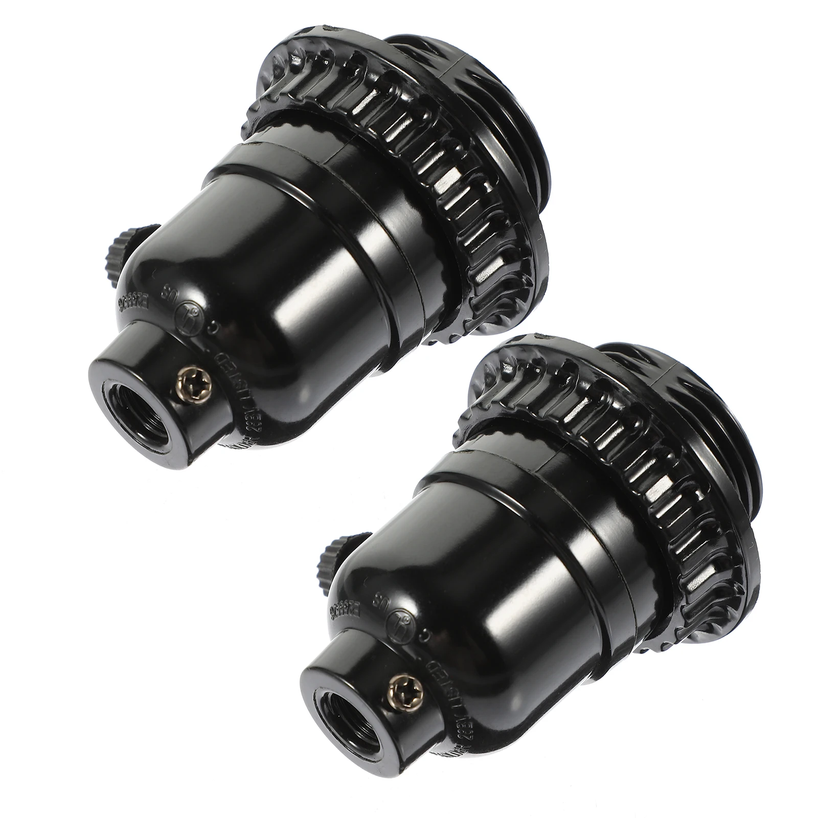 2pcs E26/E27 Bakelite Light Vintage Lamp Holder Heat Resistant Industrial Diy Pendant Light Fixture Parts Replacement
2pcs E26/E27 Bakelite Light Vintage Lamp Holder Heat Resistant Industrial Diy Pendant Light Fixture Parts Replacement