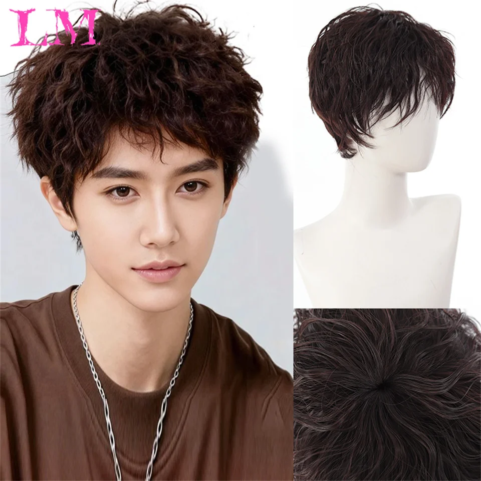 LM Synthetic Black Short Wig Synthetic High Temperature Wig Men's Wigs for Cosplay Anime Party Daily Wig Realistic Natural Hair
LM Synthetic Black Short Wig Synthetic High Temperature Wig Men's Wigs for Cosplay Anime Party Daily Wig Realistic Natural Hair