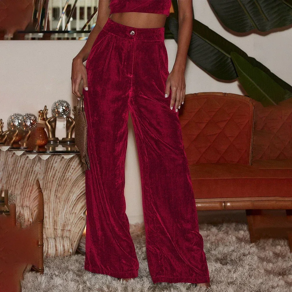 Fashion Trousers Long Flowy Trousers Fashion High Waisted Plus Size Velvet Wide Leg Women Winter Every Occasion Women
Fashion Trousers Long Flowy Trousers Fashion High Waisted Plus Size Velvet Wide Leg Women Winter Every Occasion Women