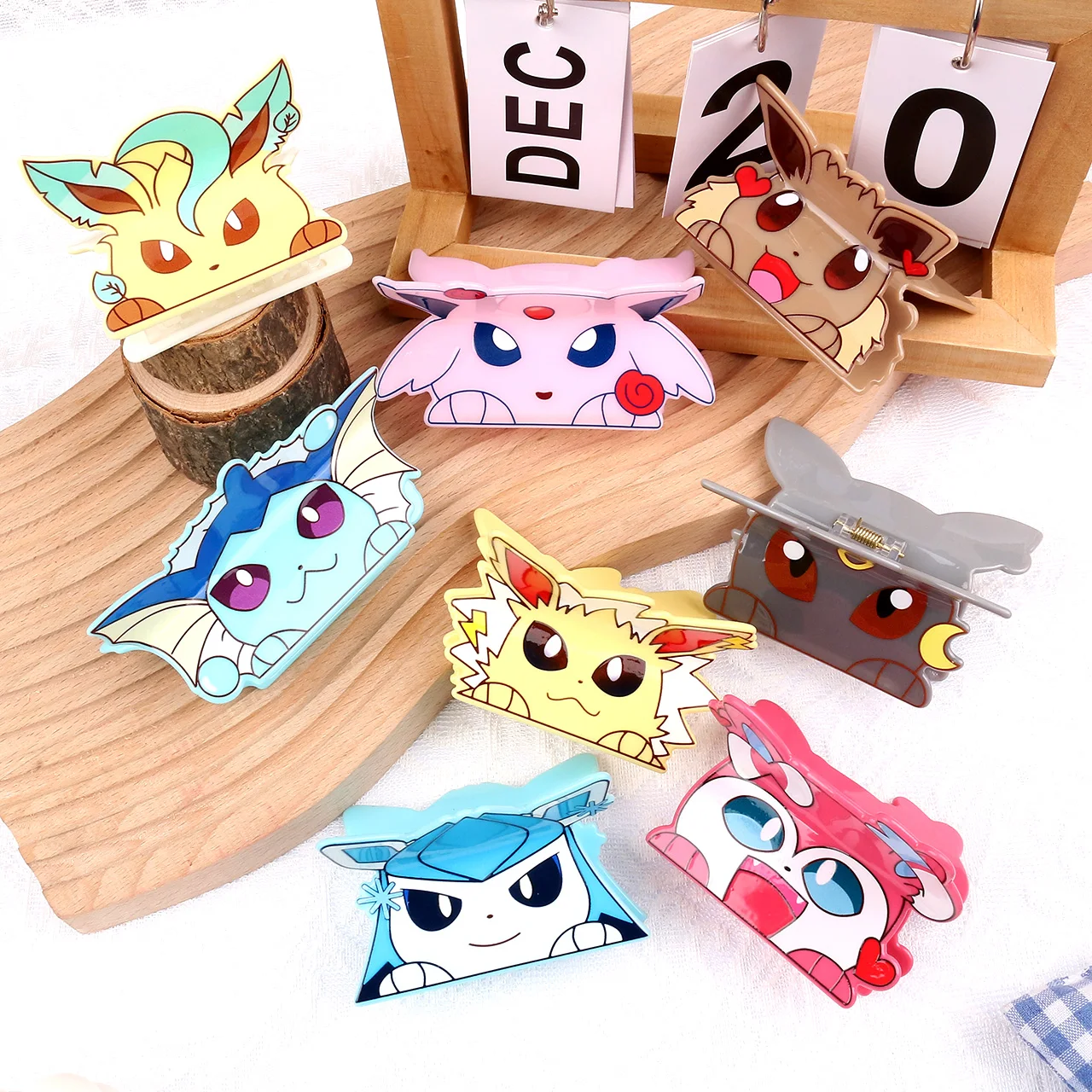 1 шт./5 шт. Когти для волосSPokémon Eevee. Доступны в различных формах, они веселое дополнение к коллекции ежедневных аксессуаров для волос. 
1 шт./5 шт. Когти для волосSPokémon Eevee. Доступны в различных формах, они веселое дополнение к коллекции ежедневных аксессуаров для волос.
