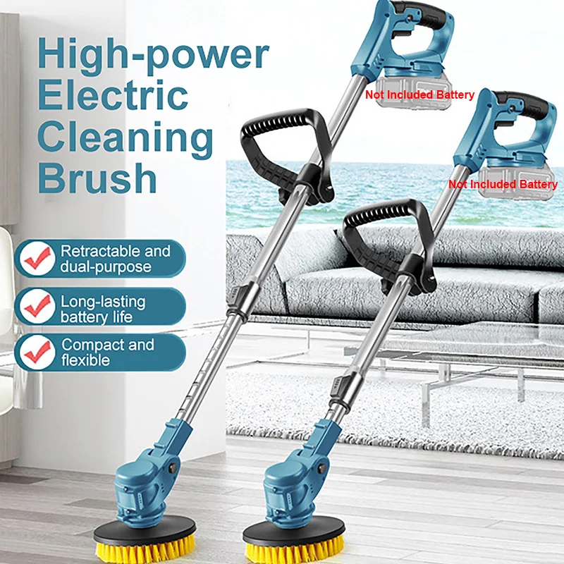 Electric Cleaning Brush For Makita Battery 5000r/min Extendable Handheld Cleaning Machine With 3 Flat Brushes (Without Battery)
Electric Cleaning Brush For Makita Battery 5000r/min Extendable Handheld Cleaning Machine With 3 Flat Brushes (Without Battery)
