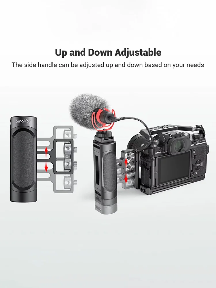 SmallRig Mini Camera Side Handle Handgrip with Two 1/4"-20 Screws Mount for Mirrorless/ Digital Camera DSLR Camera 2916
SmallRig Mini Camera Side Handle Handgrip with Two 1/4"-20 Screws Mount for Mirrorless/ Digital Camera DSLR Camera 2916