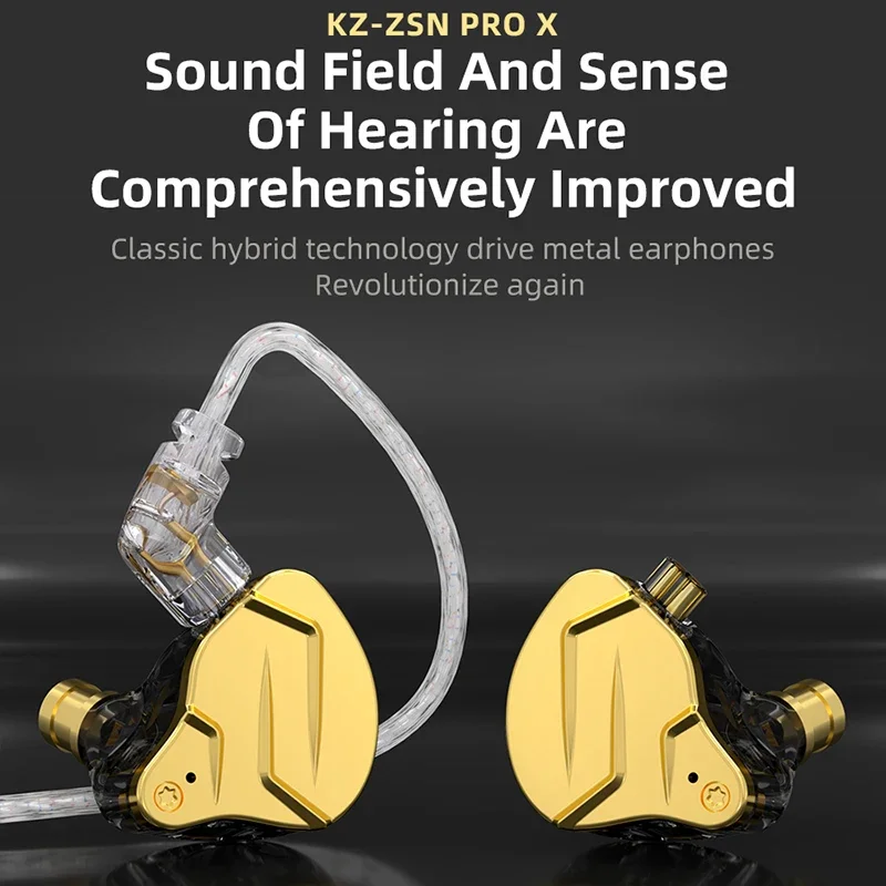 KZ ZSN PRO X 1BA+1DD Hybrid Drive HIFI Metal In Ear Earphone Sport Noise Cancelling Earbud Headset KZ ZAX ZSX AS10 ASF AS16 AS06
KZ ZSN PRO X 1BA+1DD Hybrid Drive HIFI Metal In Ear Earphone Sport Noise Cancelling Earbud Headset KZ ZAX ZSX AS10 ASF AS16 AS06