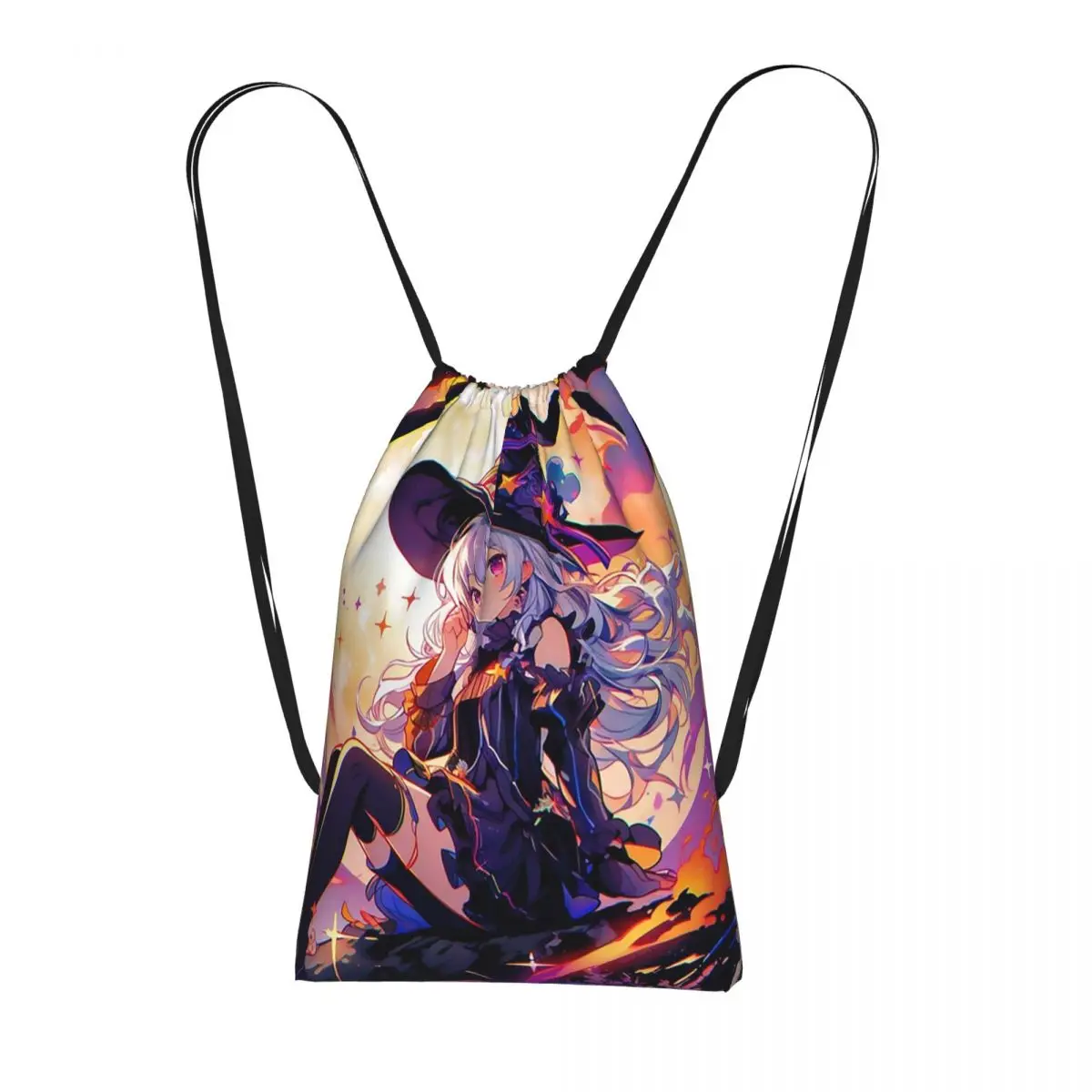 Mystical Anime Witch And Moon Backpacks Portable Drawstring Bundle Pocket Storage Bag Book Bags for Travel School
Mystical Anime Witch And Moon Backpacks Portable Drawstring Bundle Pocket Storage Bag Book Bags for Travel School