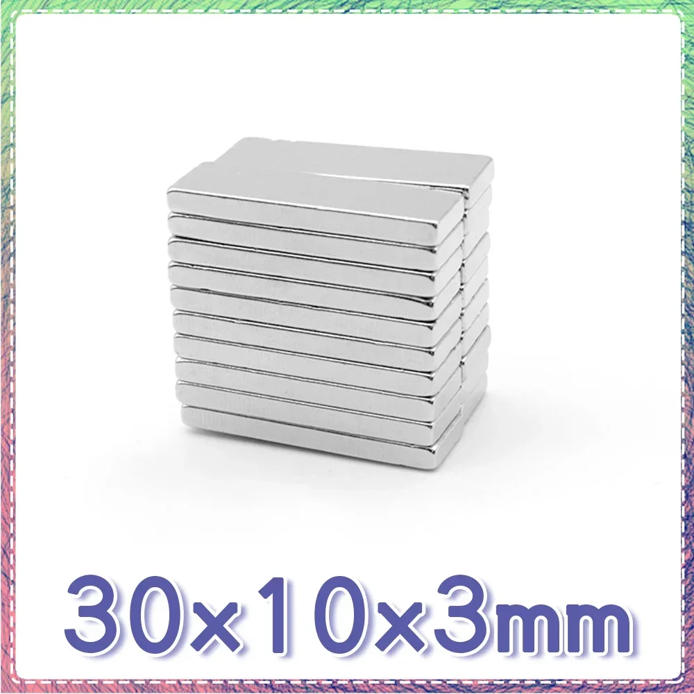 2/5/10/20/30/50PCS 30x10x3mm Block Super Strong Powerful Magnets Sheet N35 Permanent Magnet 30x10x3 Neodymium Magnet 30*10*3
2/5/10/20/30/50PCS 30x10x3mm Block Super Strong Powerful Magnets Sheet N35 Permanent Magnet 30x10x3 Neodymium Magnet 30*10*3