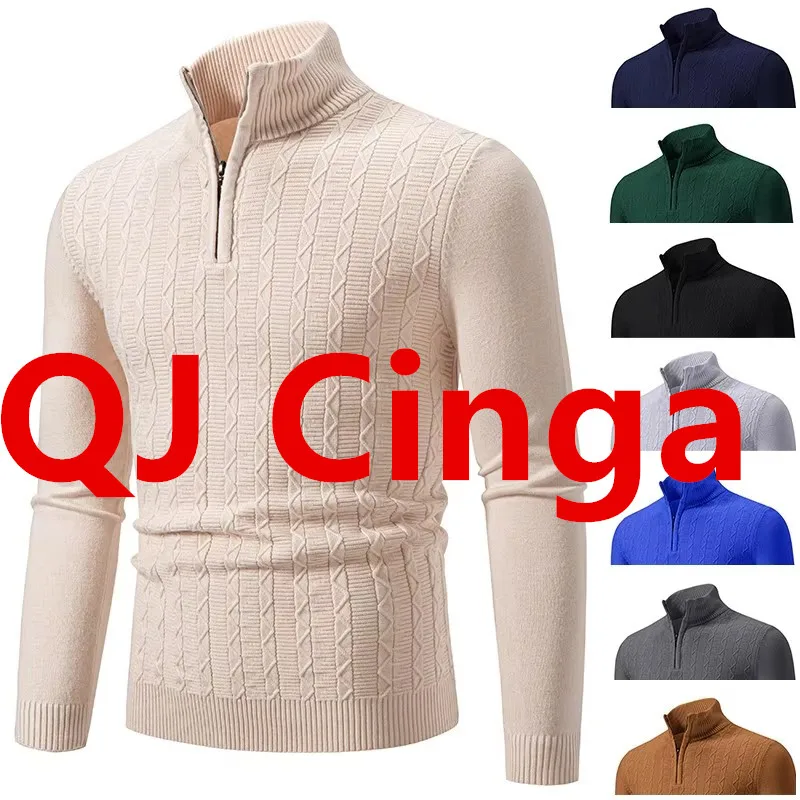 Осенне-зимняя черная мужская куртка-свитер из компьютерной вязки, синее пальто с воротником-стойкой на молнии. 
Осенне-зимняя черная мужская куртка-свитер из компьютерной вязки, синее пальто с воротником-стойкой на молнии.