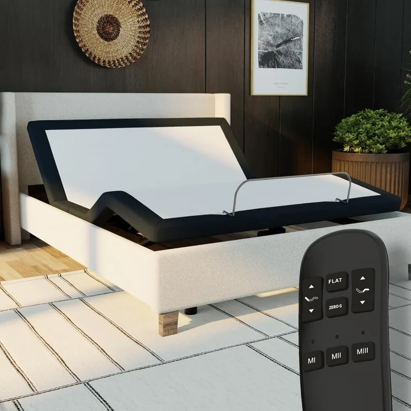 Nights King e3 Adjustable Bed Base Frame with Head and Foot Incline, Wireless Remote Control, Easy Assembly, and 10 Yea
Nights King e3 Adjustable Bed Base Frame with Head and Foot Incline, Wireless Remote Control, Easy Assembly, and 10 Yea