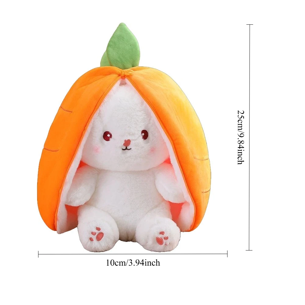 Adorable Strawberry to Carrot Transforming Bunny Plush Toy Soft Huggable Stuffed Animal for Girls and a Perfect Gift for friend
Adorable Strawberry to Carrot Transforming Bunny Plush Toy Soft Huggable Stuffed Animal for Girls and a Perfect Gift for friend