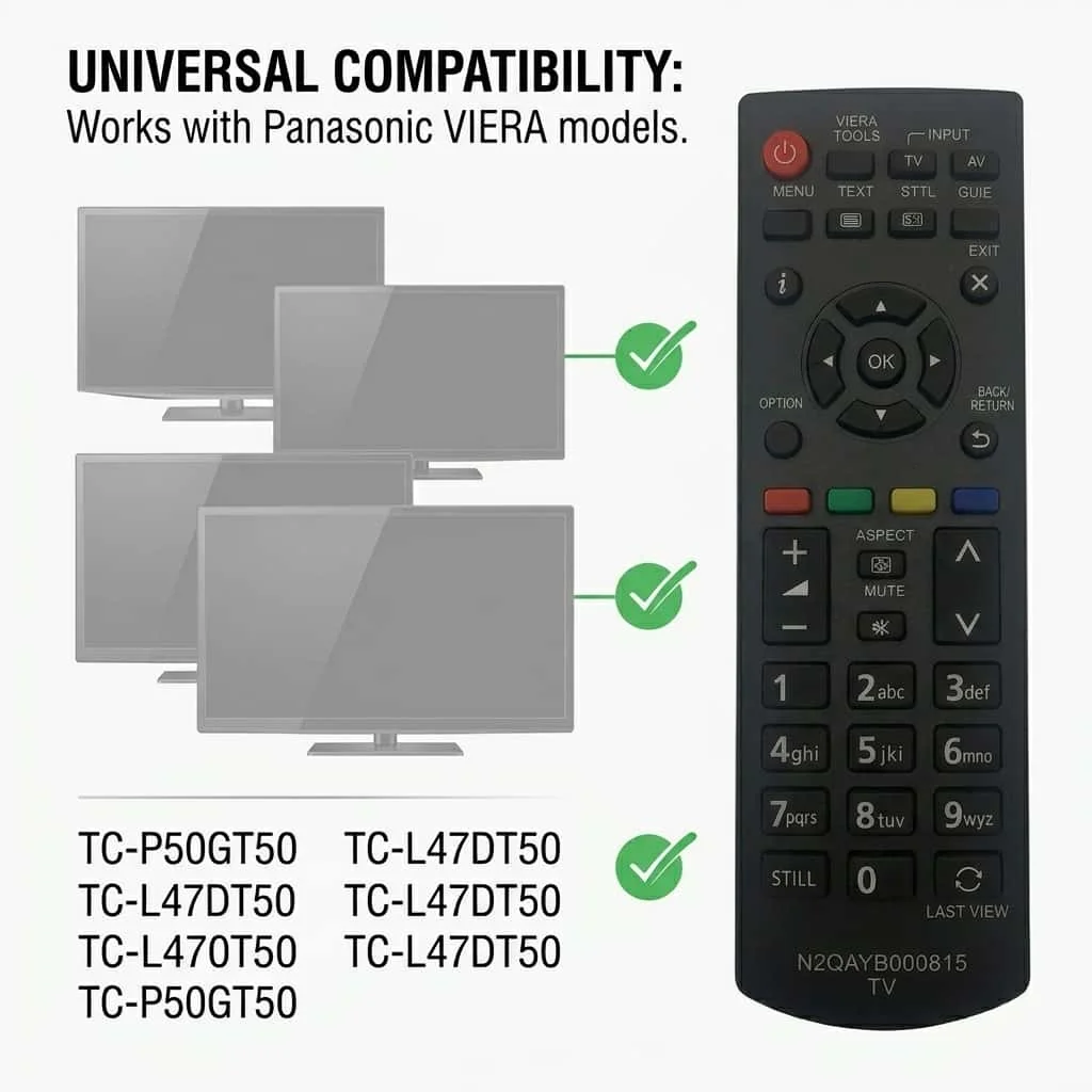 New Original N2QAYB000815 For Panasonic LCD TV Remote Control TX-32EM6B TX-39B6B
New Original N2QAYB000815 For Panasonic LCD TV Remote Control TX-32EM6B TX-39B6B