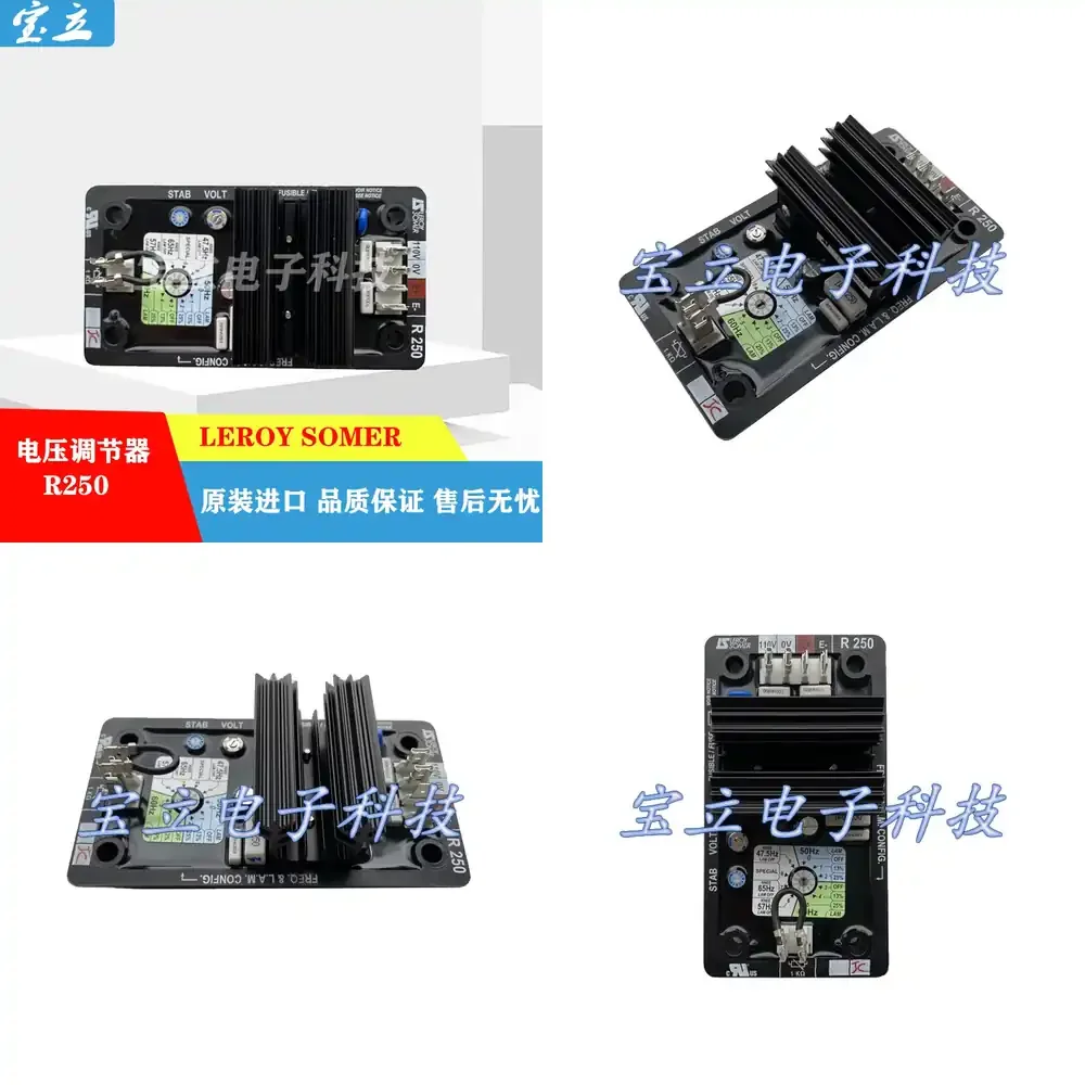 LEROY SOMER Voltage Regulator R250 Excitation AVR Voltage Regulator for Generators
LEROY SOMER Voltage Regulator R250 Excitation AVR Voltage Regulator for Generators