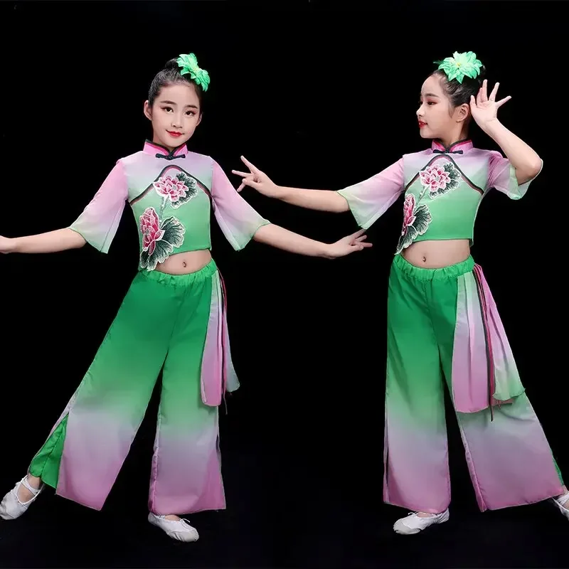 Girl Modern Chinese National Yangko Dance Costume for Stage Outfit Chinese Folk Dance Unbrella Dance Clothing Hanfu Dancewear
Girl Modern Chinese National Yangko Dance Costume for Stage Outfit Chinese Folk Dance Unbrella Dance Clothing Hanfu Dancewear