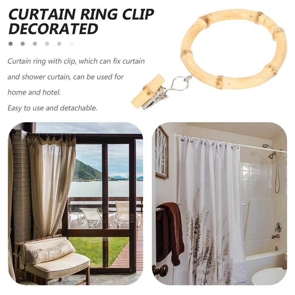 Alipis 2pcs Bamboo Shower Curtain Decorative Hanging Clips for Bathroom Window Shades Stainless Steel Vintage Style
Alipis 2pcs Bamboo Shower Curtain Decorative Hanging Clips for Bathroom Window Shades Stainless Steel Vintage Style