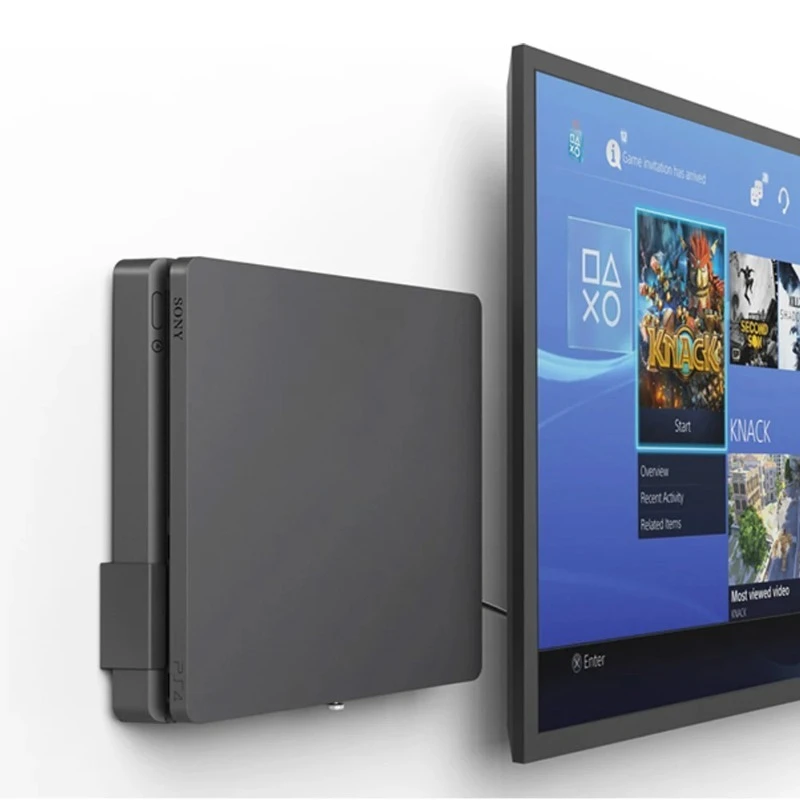 Wall Mount for PS4 Slim,All Metal Vertical Hanging on Wall Space Saver Easy To Install
Wall Mount for PS4 Slim,All Metal Vertical Hanging on Wall Space Saver Easy To Install