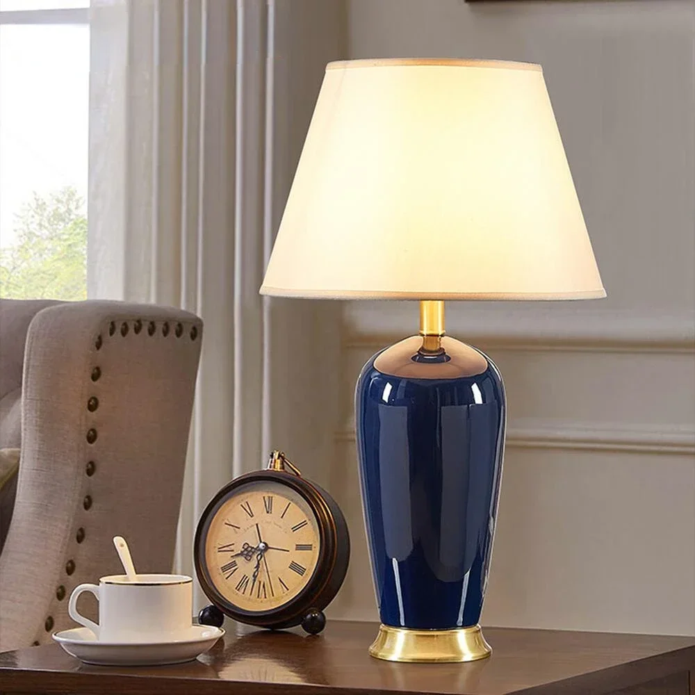 Ceramic Table Lamp Room Decor American Light Luxury Bedroom Bedside Lamp Living Room Dark Blue Remote Control Desk Lamp
Ceramic Table Lamp Room Decor American Light Luxury Bedroom Bedside Lamp Living Room Dark Blue Remote Control Desk Lamp