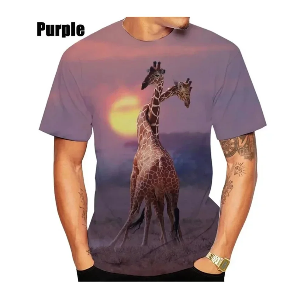 3D Printed Long Neck Deer Quick Drying Breathable Sport Men's Plus Size O-neck T-shirt Camiseta Deportiva Hombre
3D Printed Long Neck Deer Quick Drying Breathable Sport Men's Plus Size O-neck T-shirt Camiseta Deportiva Hombre