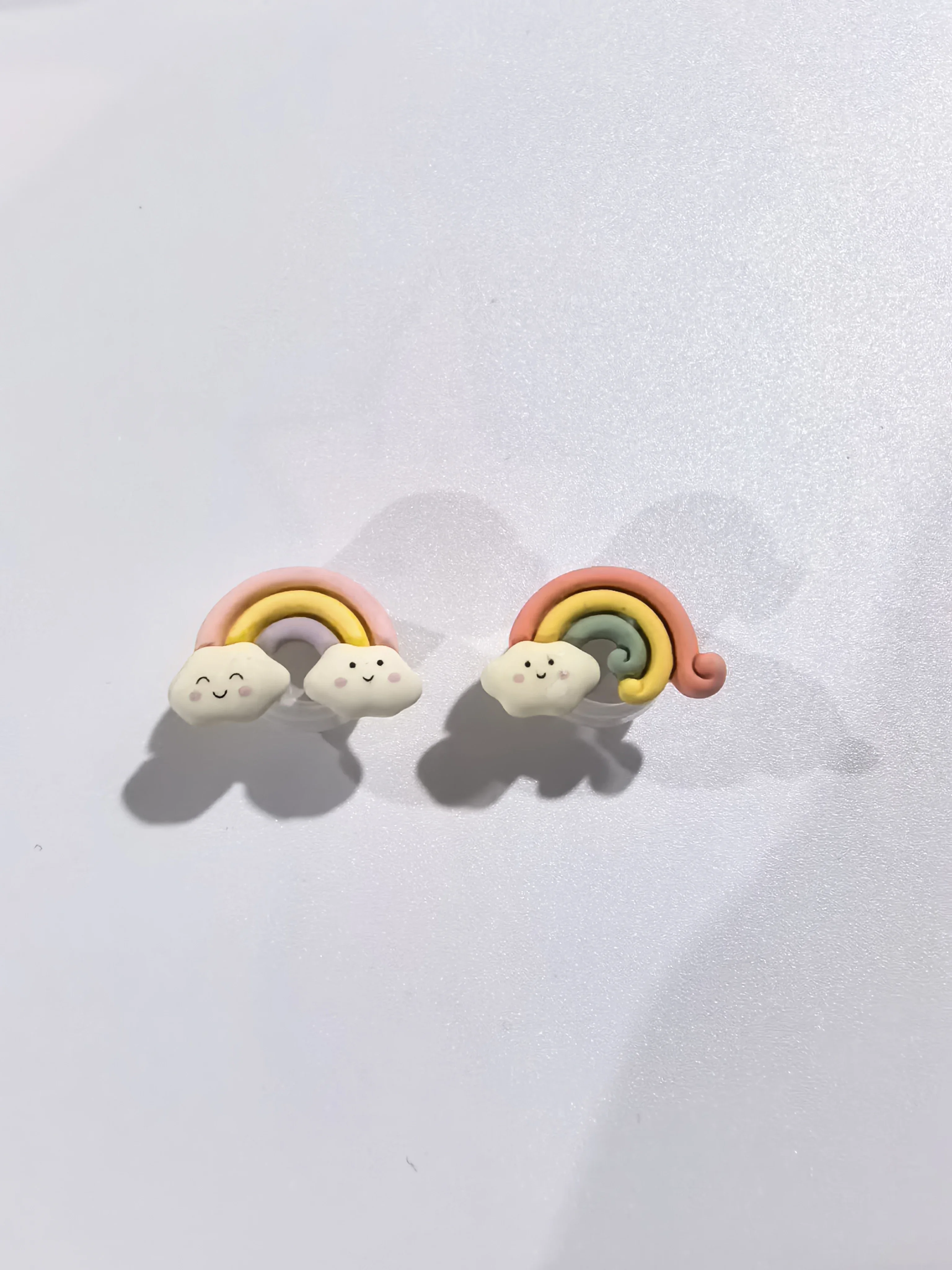 Handmade rainbow clouds cute mechanical keycaps transparent cross available creative white background
Handmade rainbow clouds cute mechanical keycaps transparent cross available creative white background