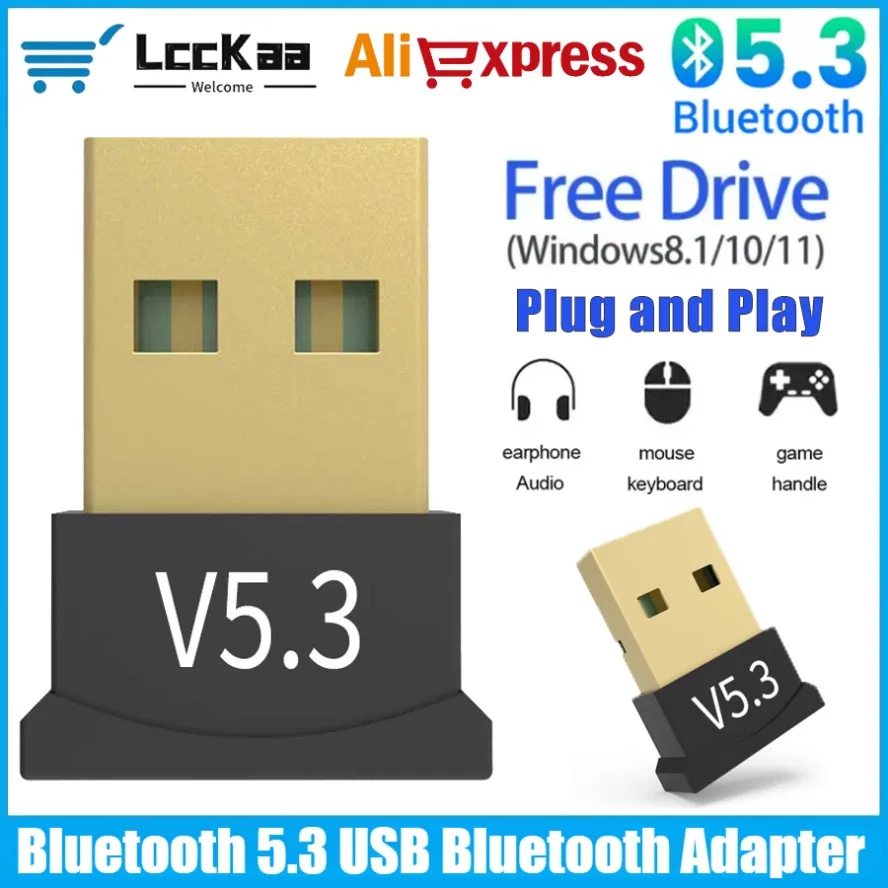 Bluetooth 5.3 USB Bluetooth Wireless Adapter for PC Dongle Adapter Wireless Mouse Keyborad Music Audio Receiver USB Transmitter
Bluetooth 5.3 USB Bluetooth Wireless Adapter for PC Dongle Adapter Wireless Mouse Keyborad Music Audio Receiver USB Transmitter