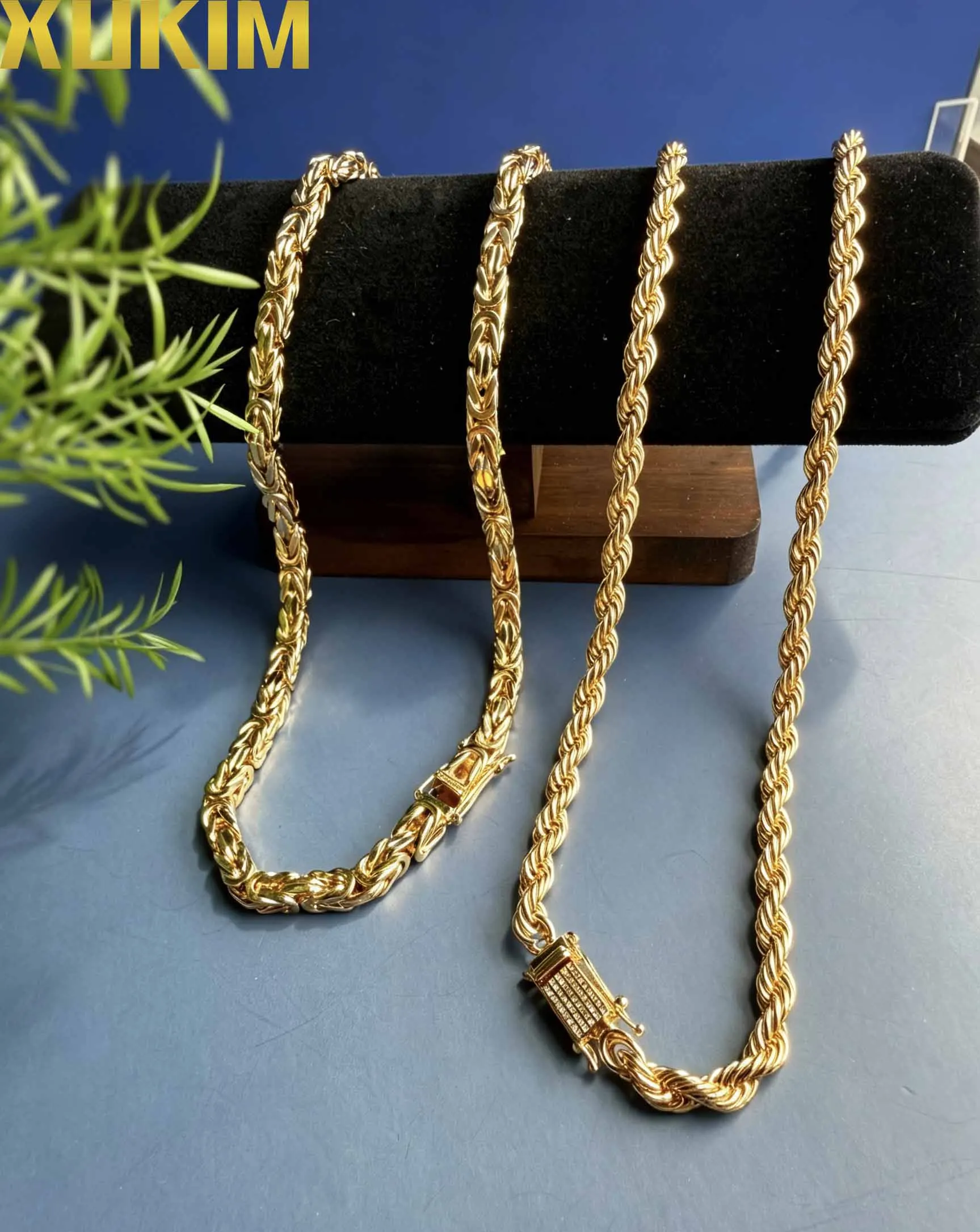 Xukim Fashion Jewelry Cordell Chain Kejsarlänk kejsarlank upgrade 6mm bezel setting Diamond clasp Gold Box Clasp 7mm Rope X01
Xukim Fashion Jewelry Cordell Chain Kejsarlänk kejsarlank upgrade 6mm bezel setting Diamond clasp Gold Box Clasp 7mm Rope X01