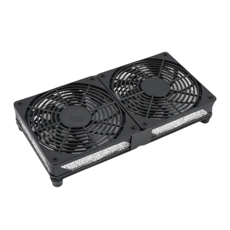 H37F Router Cooling Fan Coolers Box Wireless Quiet 12V 120mm Fan Protective Net with LED Light for Router Modem Box
H37F Router Cooling Fan Coolers Box Wireless Quiet 12V 120mm Fan Protective Net with LED Light for Router Modem Box