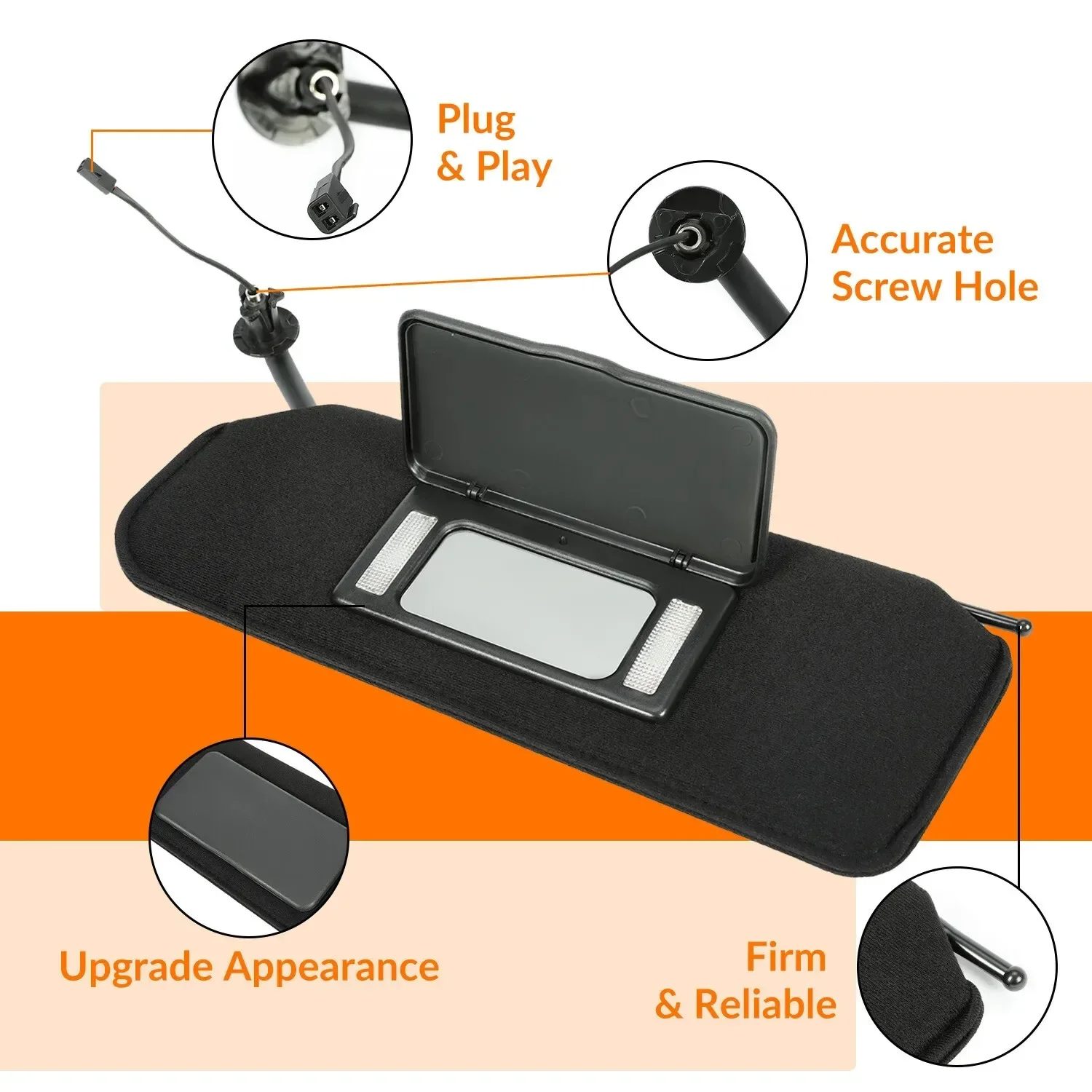 For Chevy Corvette C5 1997-2004 Sunvisors With Vanity Mirror Pair With LED Front Sunshade Panel Car Sun Visors 10442033 10442034
For Chevy Corvette C5 1997-2004 Sunvisors With Vanity Mirror Pair With LED Front Sunshade Panel Car Sun Visors 10442033 10442034