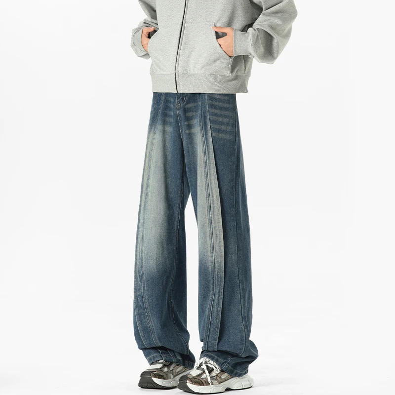 Men's Baggy Denim Trousers 2024 Hippie Streetwear Wide Leg Loose Jeans Vintage Distressed Denim Pants
Men's Baggy Denim Trousers 2024 Hippie Streetwear Wide Leg Loose Jeans Vintage Distressed Denim Pants