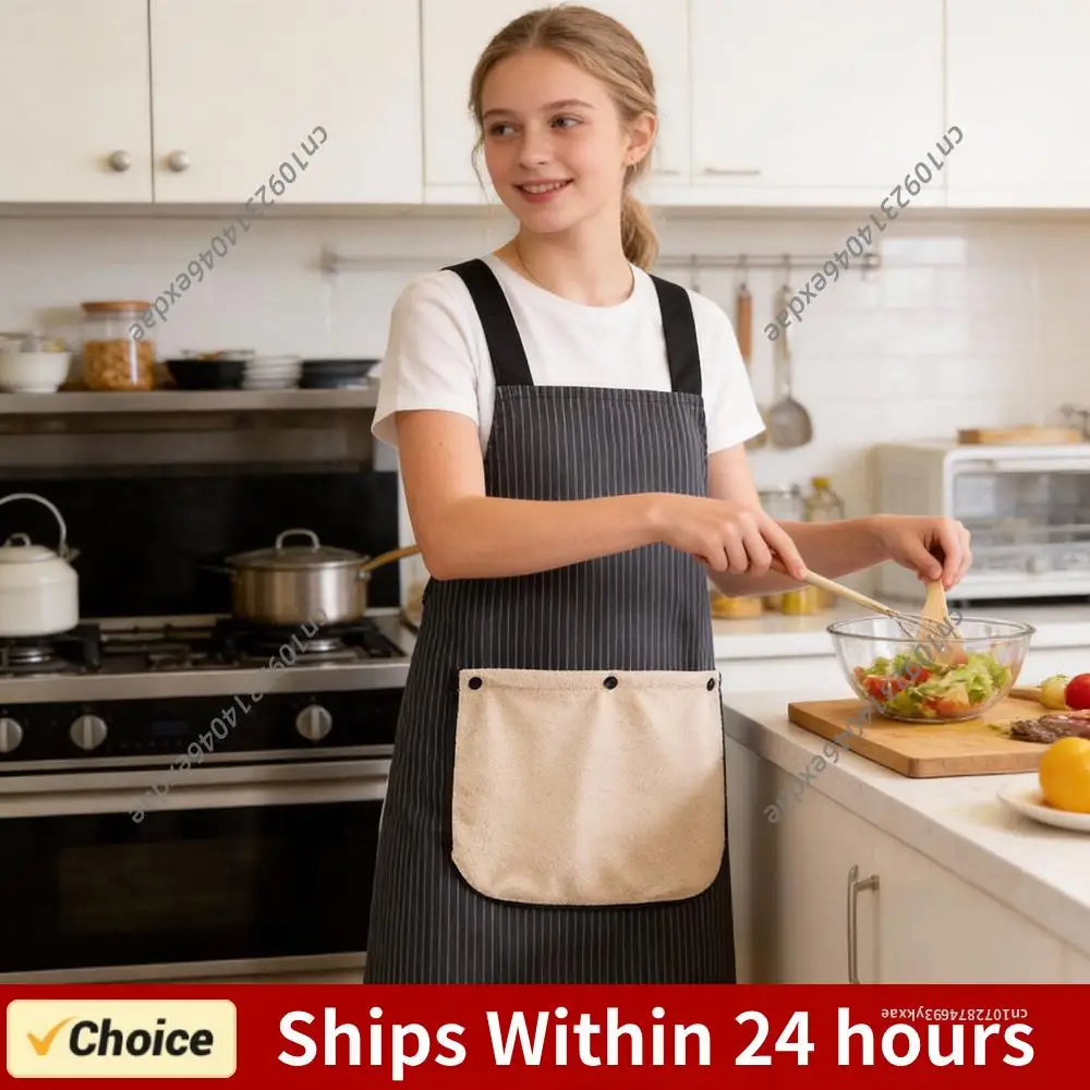 No-Tie Cross Back Chef Apron with 2 Removable Towel Pockets Cross-Back Kitchen Apron Comfortable Easy To Clean for Men & Women
No-Tie Cross Back Chef Apron with 2 Removable Towel Pockets Cross-Back Kitchen Apron Comfortable Easy To Clean for Men & Women