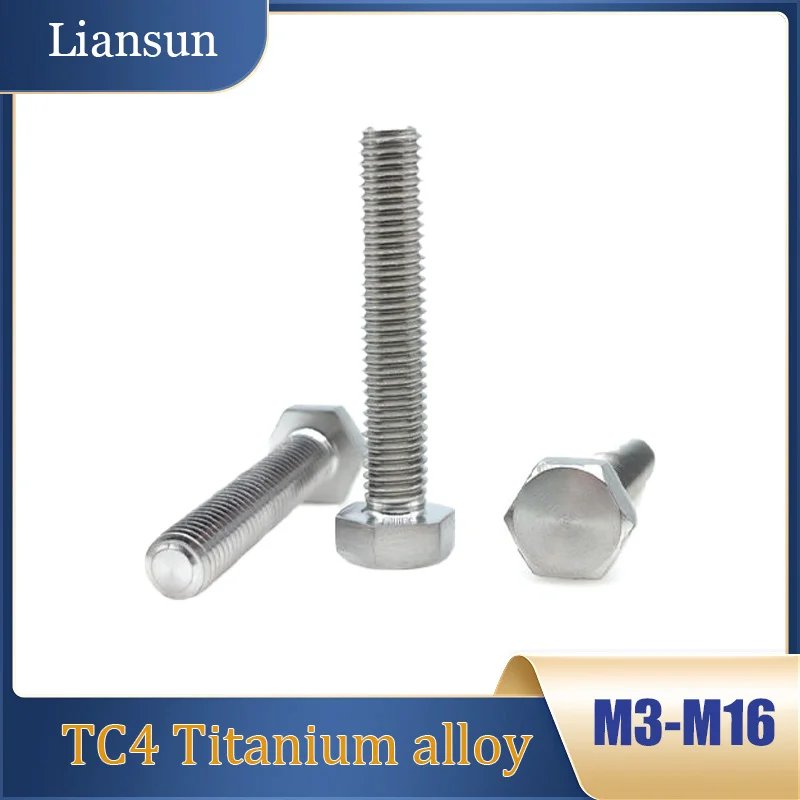 1-5pcs Titanium Alloy External Hexagonal Screw Bolt M3 M4 M5 M6 M8 M10 M12 M16 TC4 Ti External Hexagonal Head Bolts Fastener
1-5pcs Titanium Alloy External Hexagonal Screw Bolt M3 M4 M5 M6 M8 M10 M12 M16 TC4 Ti External Hexagonal Head Bolts Fastener