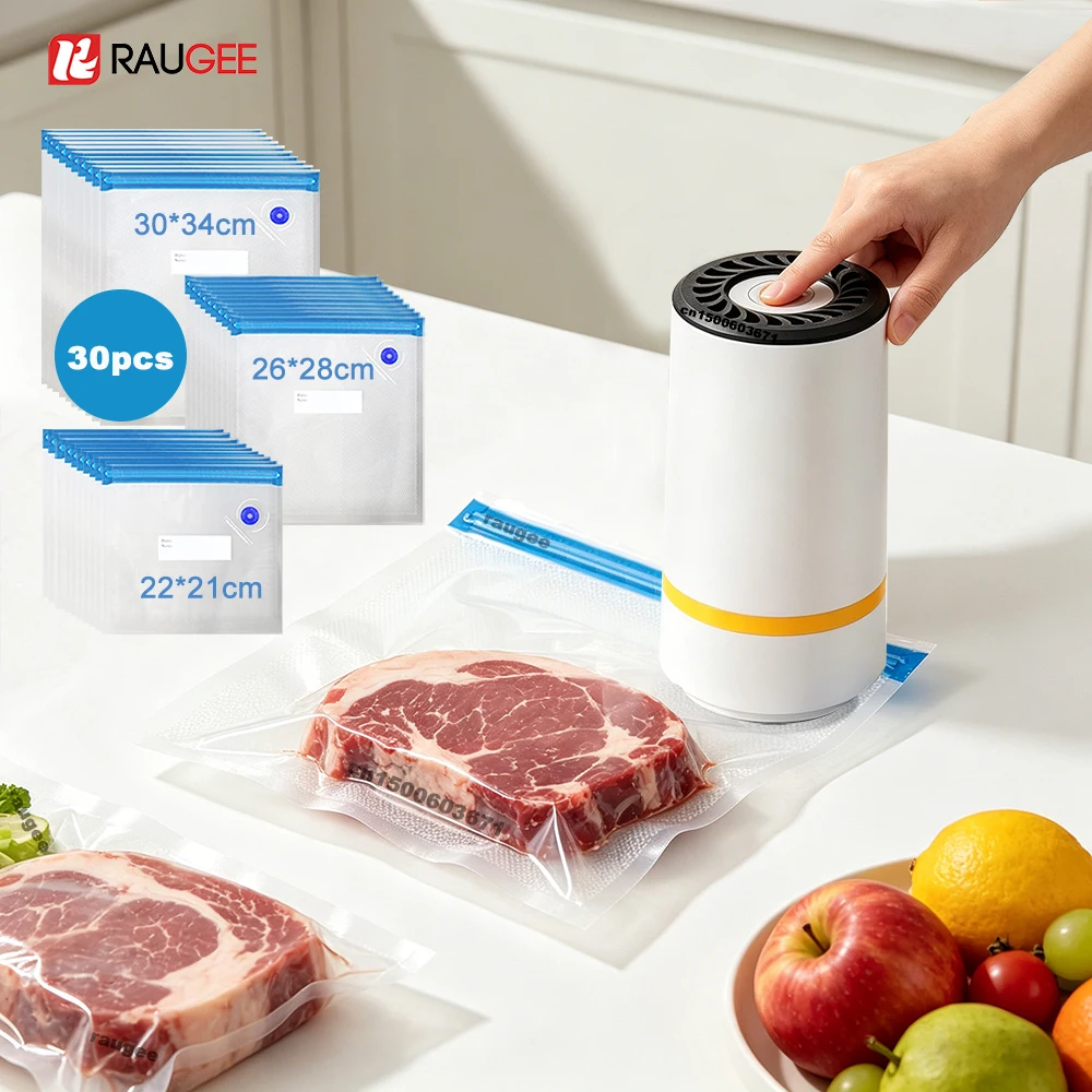 Vacuum Sealer Pump Electric Air Pump Mini Handheld Automatic Sealing Machine with Reusable Vacuum Sealer Bags Food Packaging Bag
Vacuum Sealer Pump Electric Air Pump Mini Handheld Automatic Sealing Machine with Reusable Vacuum Sealer Bags Food Packaging Bag