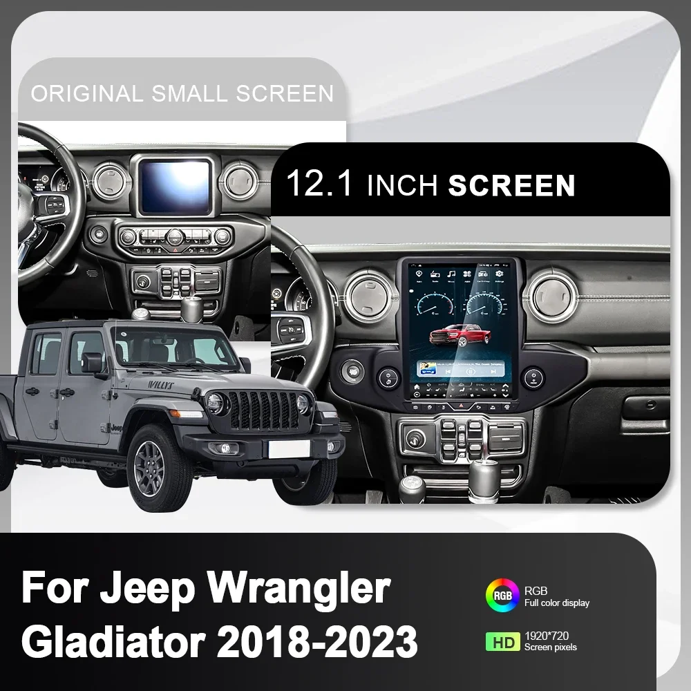 12.1”Android 12 Car Multimedia Carplay HeadUnit for Jeep Wrangler Gladiator 2018-2023 GPS Navigation Radio Audio Stereo Screen
12.1”Android 12 Car Multimedia Carplay HeadUnit for Jeep Wrangler Gladiator 2018-2023 GPS Navigation Radio Audio Stereo Screen