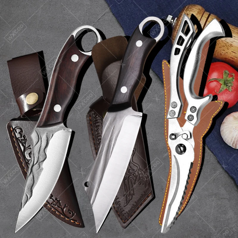 WXCOO Universal Kitchen Knife Sharp Stainless Steel Meat Slicer Kitchen BBQ Cooking Tools Fruit Peeler Premium Chef's Knife
WXCOO Universal Kitchen Knife Sharp Stainless Steel Meat Slicer Kitchen BBQ Cooking Tools Fruit Peeler Premium Chef's Knife