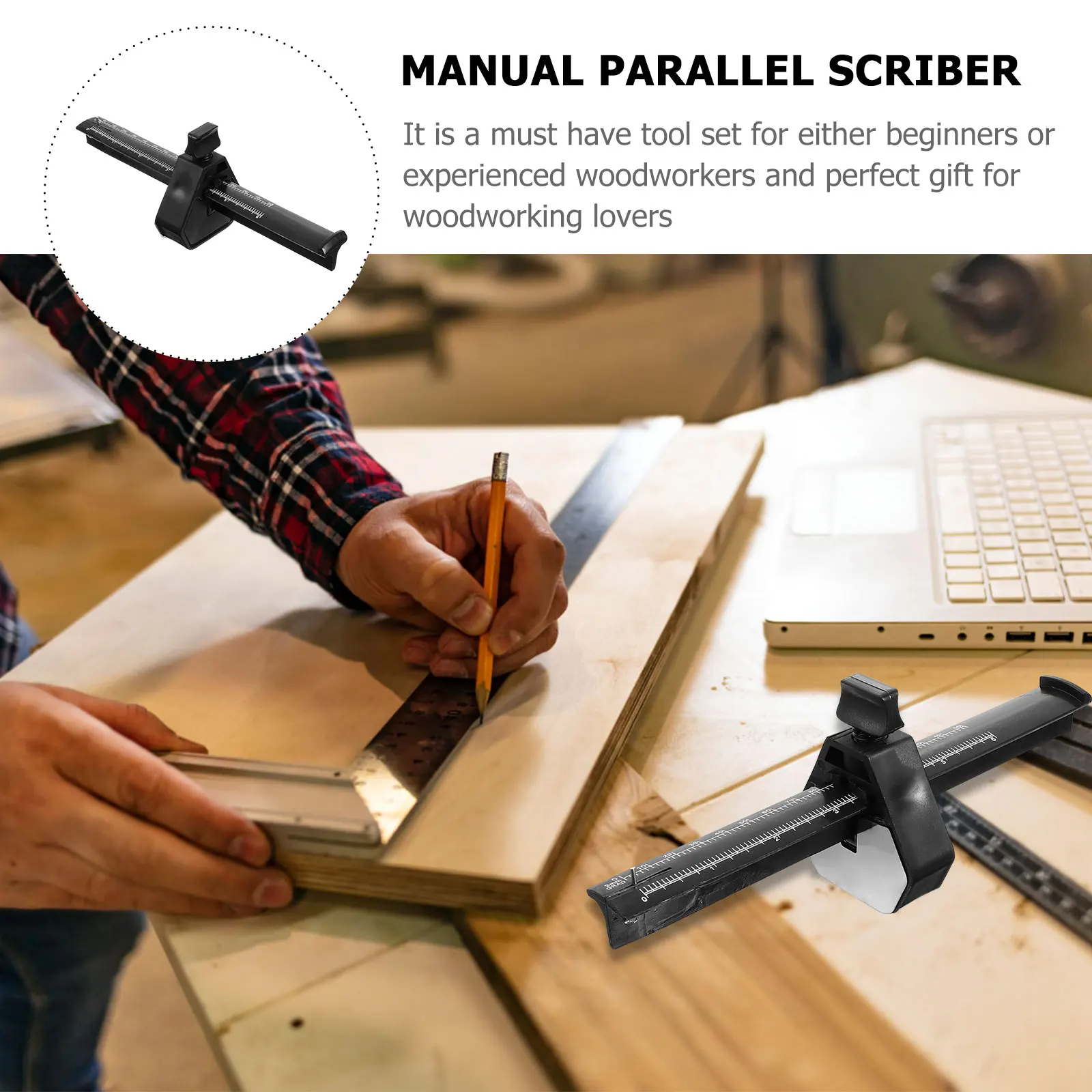 Woodworking Scribe Timber Marking Tool Carpentry Tools Adjustable Screw Gauge Pp Plastic Parallel Marker Scribing
Woodworking Scribe Timber Marking Tool Carpentry Tools Adjustable Screw Gauge Pp Plastic Parallel Marker Scribing