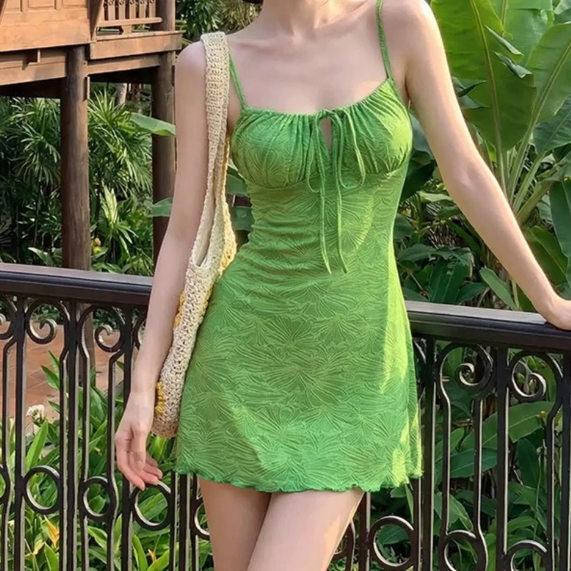 Women's Swimsuit with Suspenders, Solid Color Skirt, Two-piece Boxer Briefs, Slim Fit, Ins Style, Beach Vacation, Hot Spring
Women's Swimsuit with Suspenders, Solid Color Skirt, Two-piece Boxer Briefs, Slim Fit, Ins Style, Beach Vacation, Hot Spring