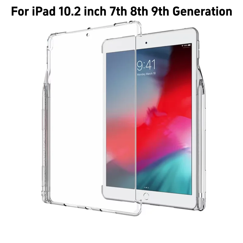 Silicone Case for iPad 10.2 Inch 7th 8th TPU Cover with Pencil Holder Compatible with For iPad 9th Generation 2019-2020-2021
Silicone Case for iPad 10.2 Inch 7th 8th TPU Cover with Pencil Holder Compatible with For iPad 9th Generation 2019-2020-2021 